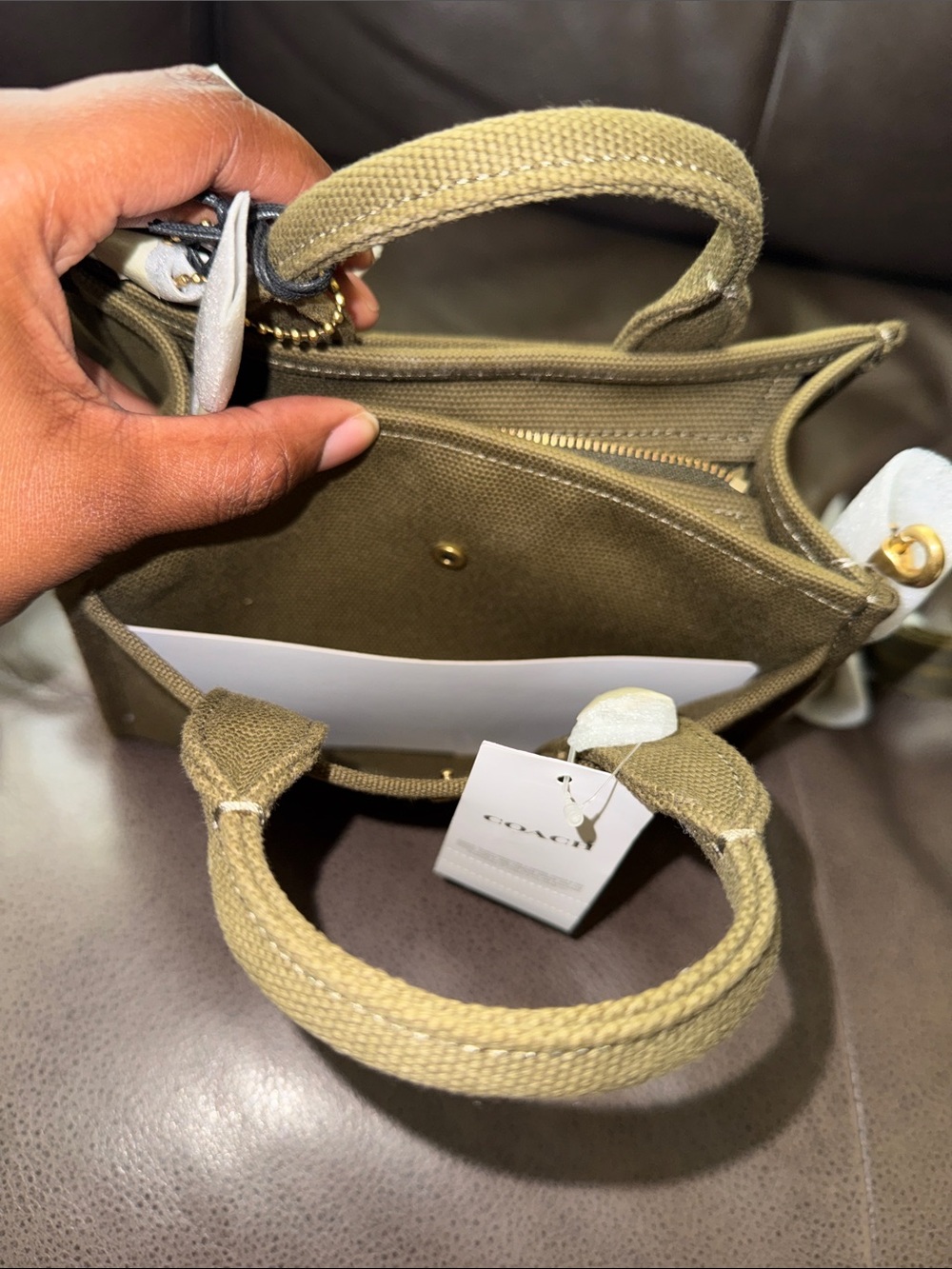Coach Cargo 20 Small Crossbody Tote Handle Bag - Picture 6 of 8